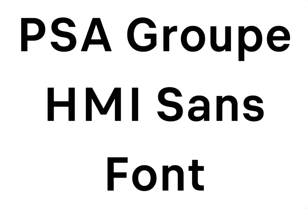 PSA Groupe HMI Sans Font Download