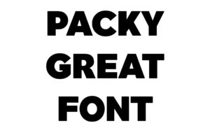 Packy Great Font Download