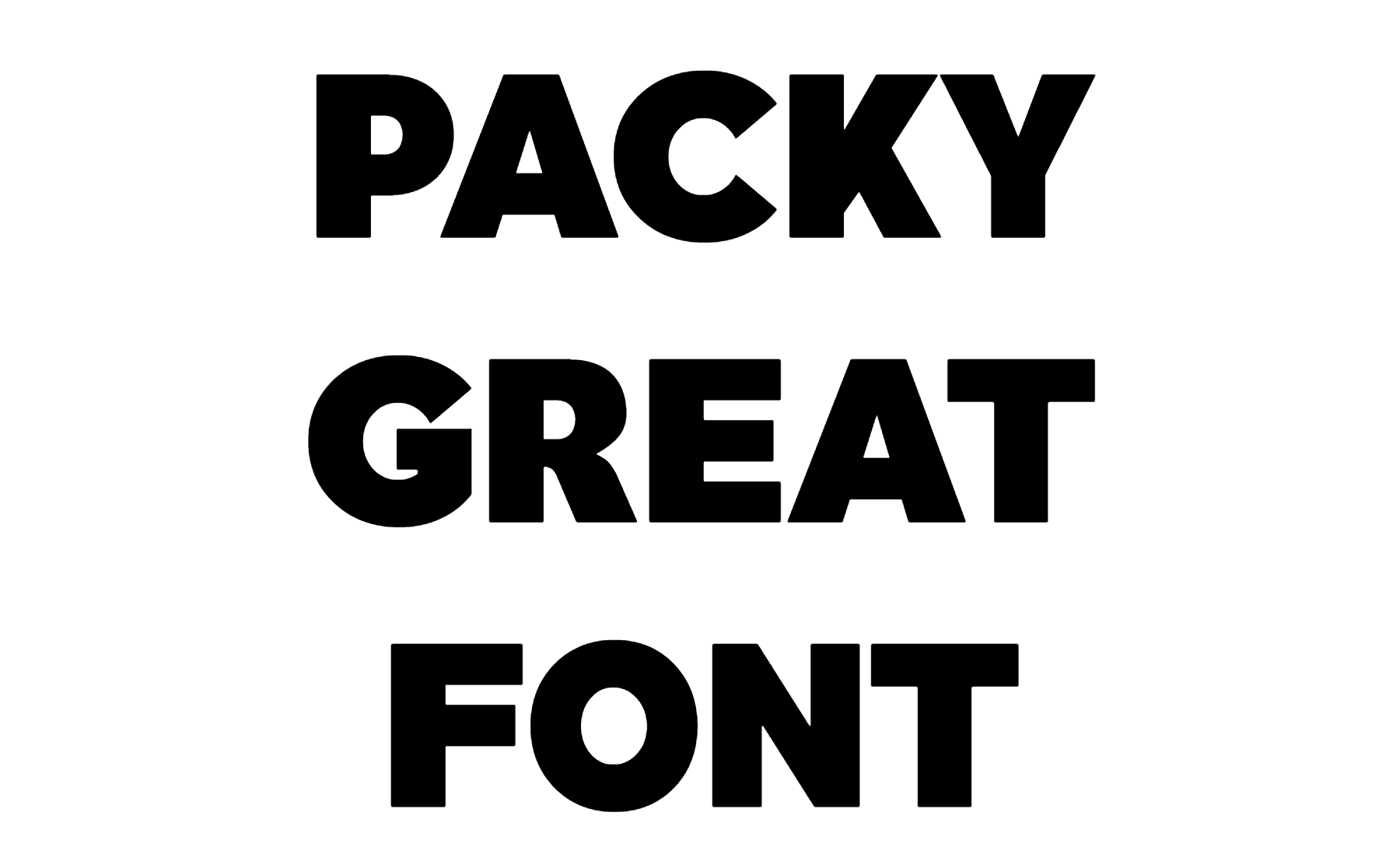 Packy Great Font Download