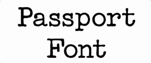 Passport Font Download