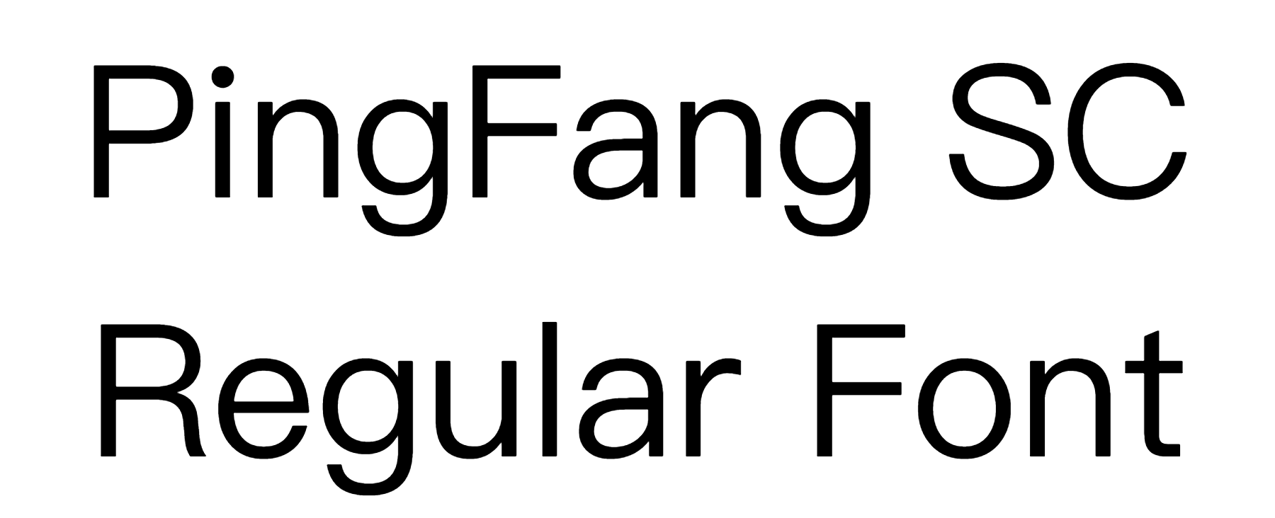PingFang SC Regular Font Download