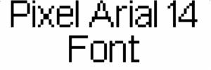 Pixel Arial 14 Font Download