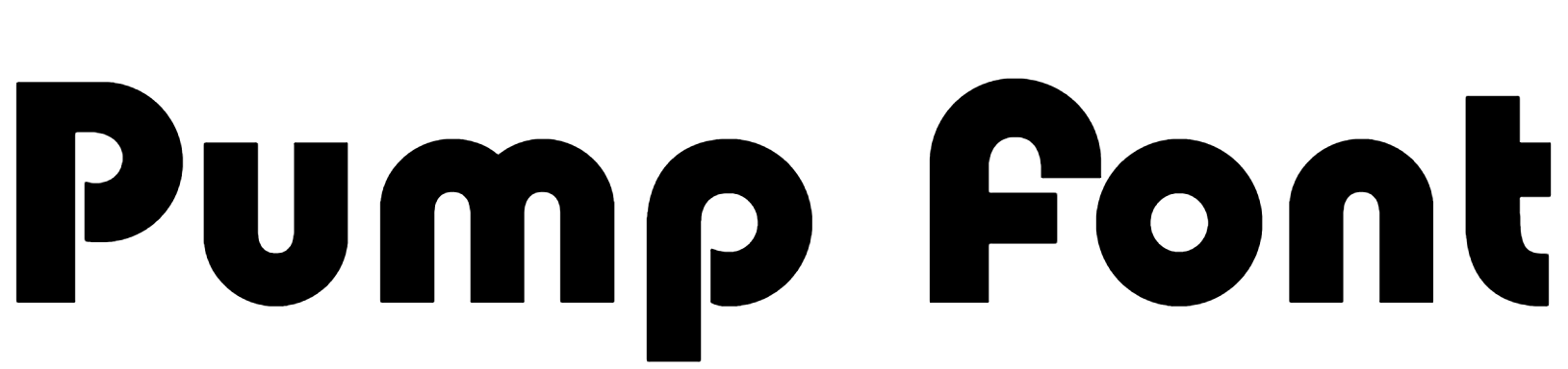 Pump Font Download