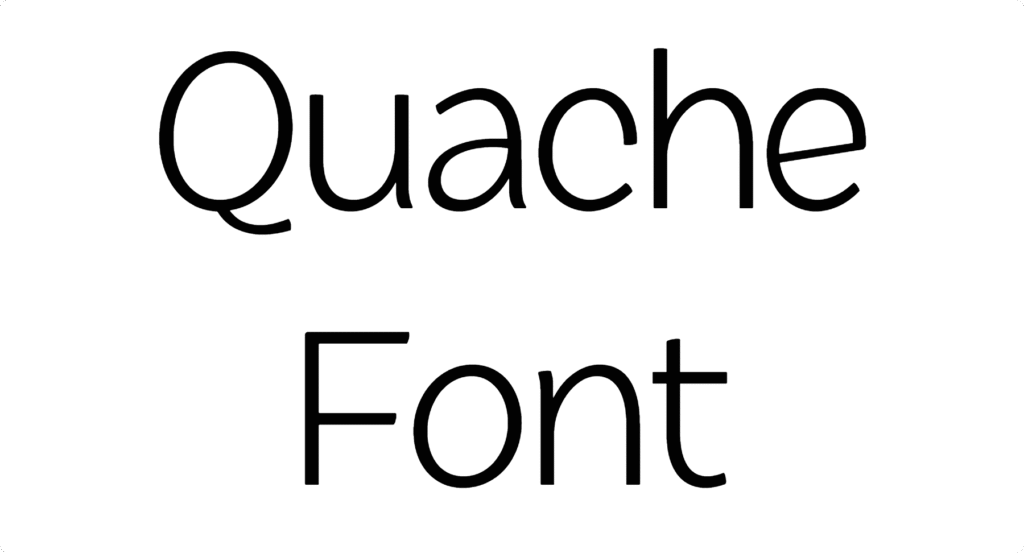 Quache Font Download