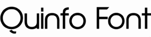 Quinfo Font Download
