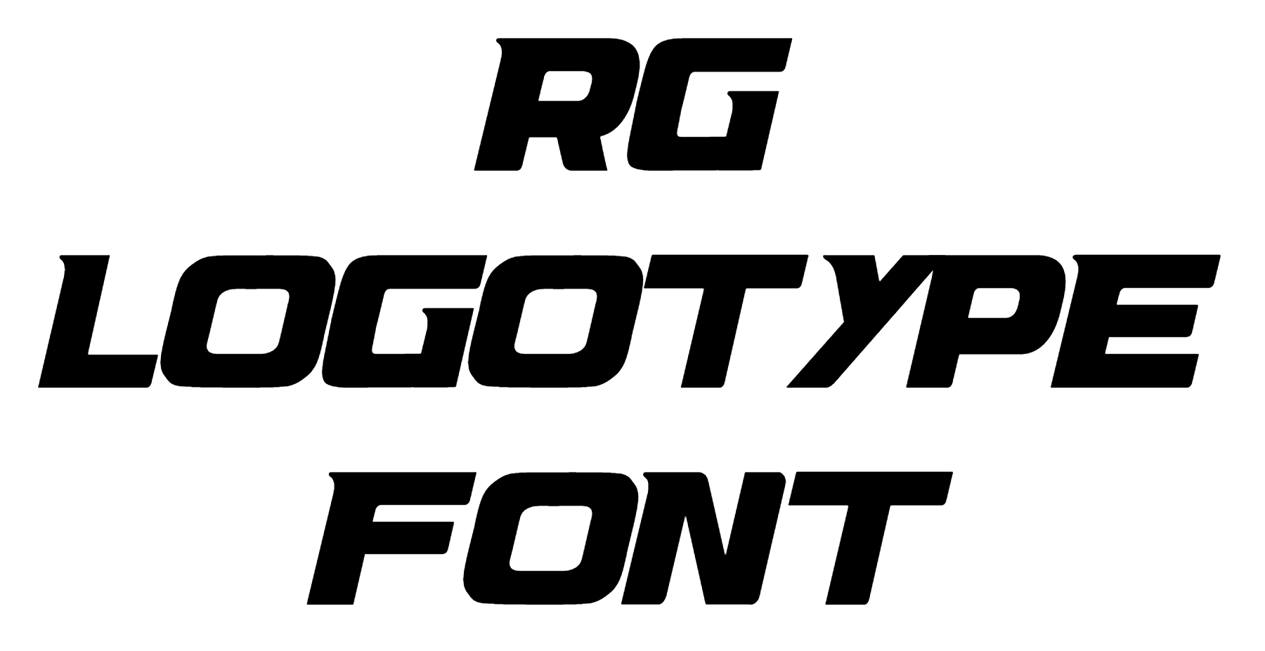 RG LogoType Font Download