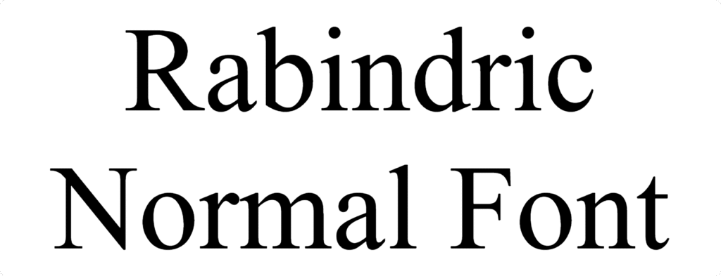 Rabindric Normal Font Download