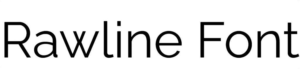 Rawline Font Download