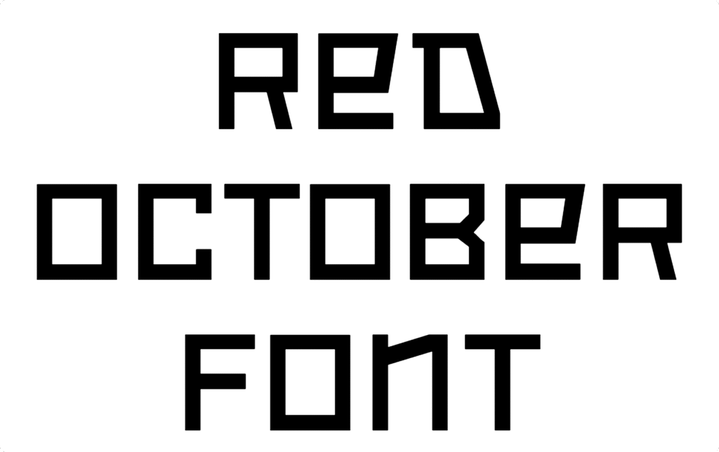 Red October Font Download