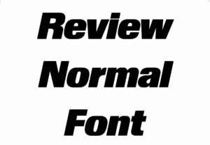 Review Font Download