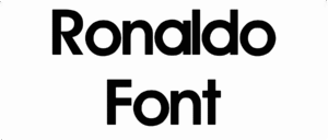 Ronaldo Font Download