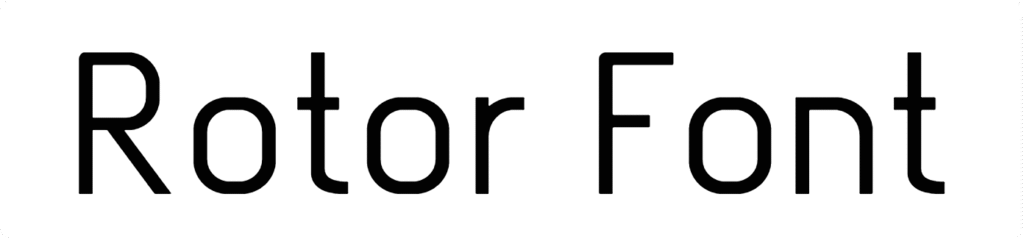 Rotor Font Download