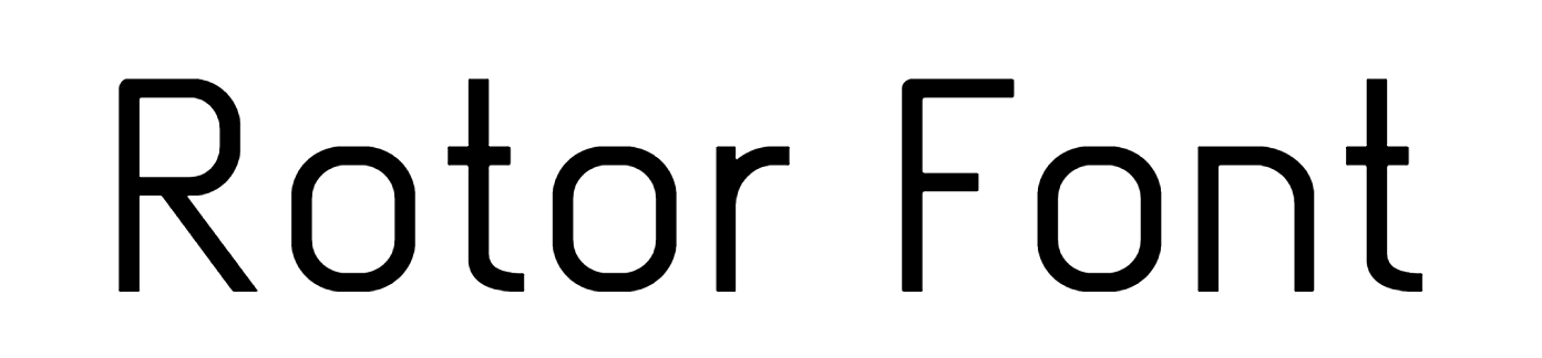 Rotor Font Download