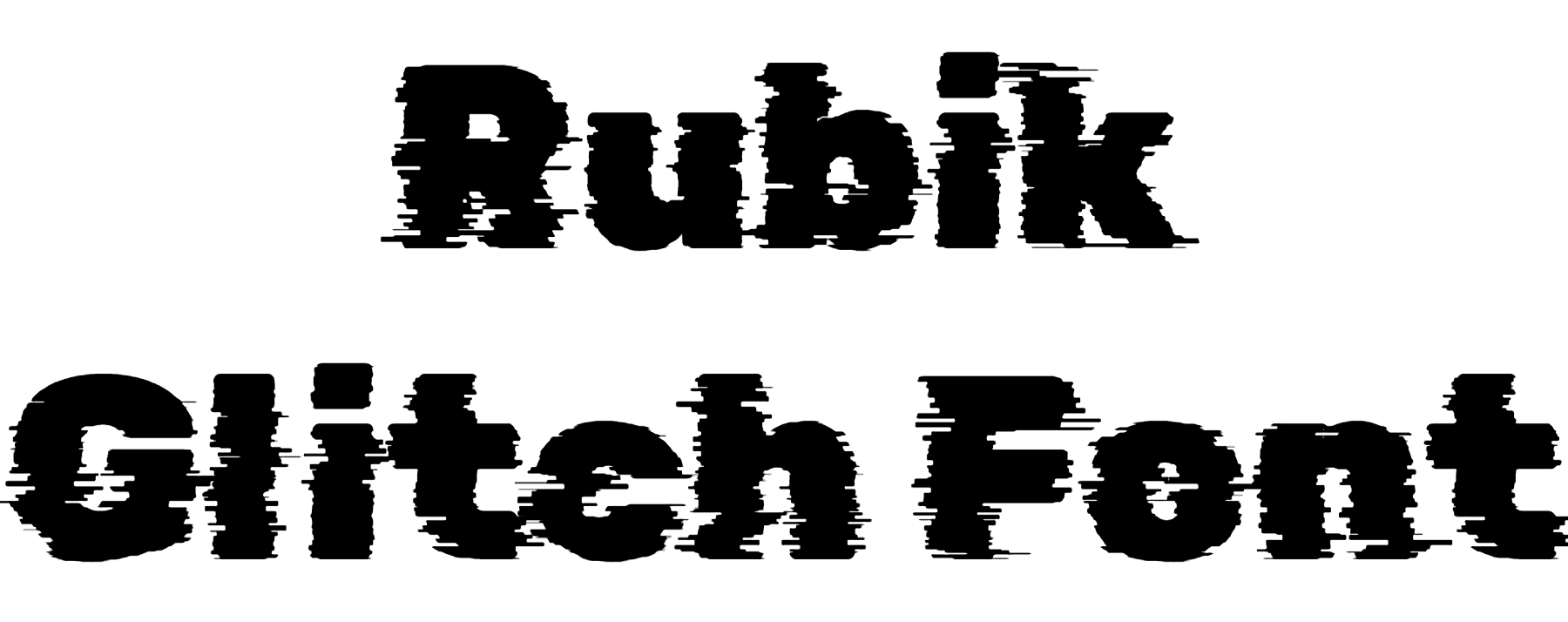 Rubik Glitch Font Download