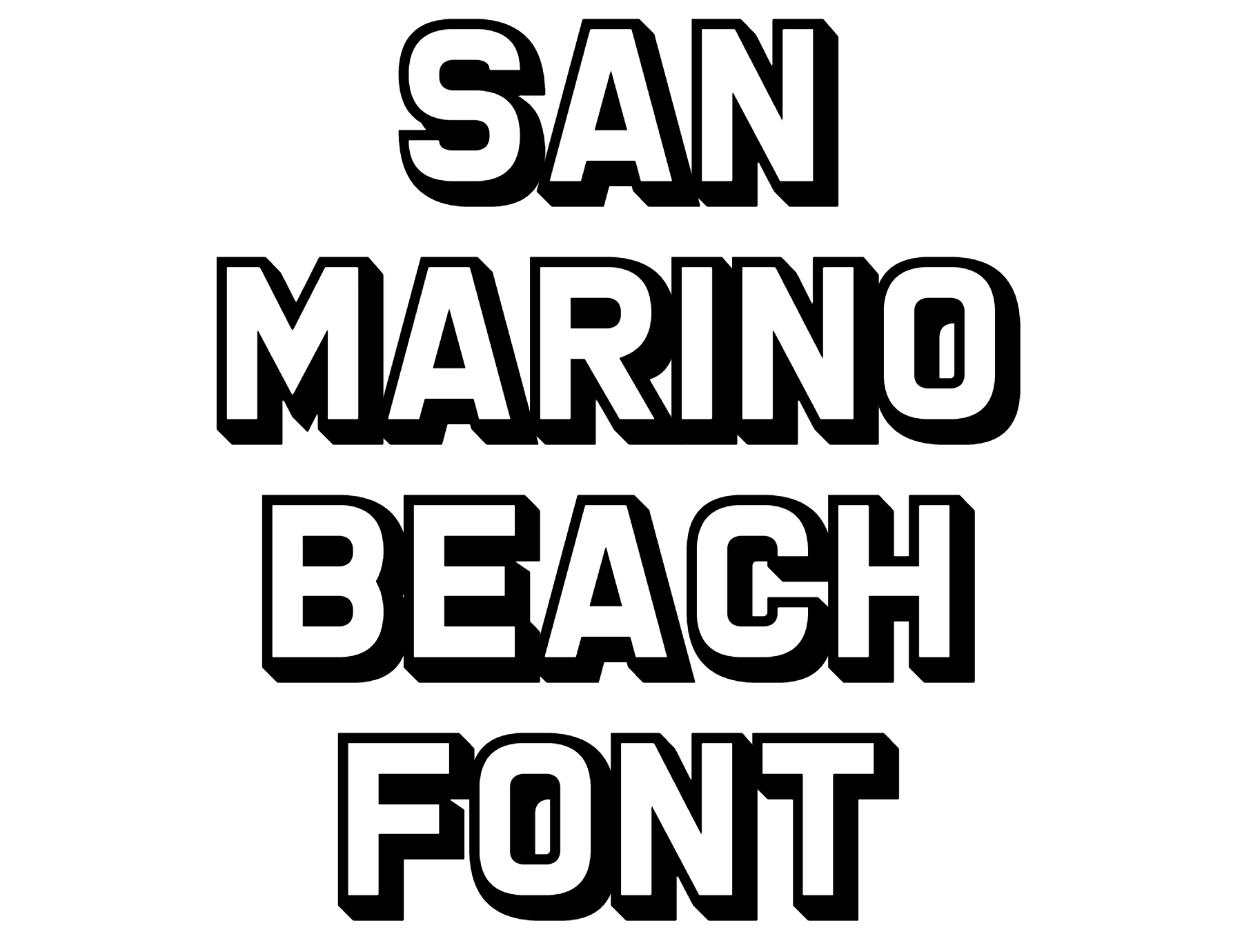 San Marino Beach Font Download
