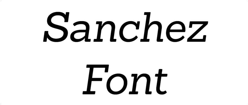Sanchez Font Download