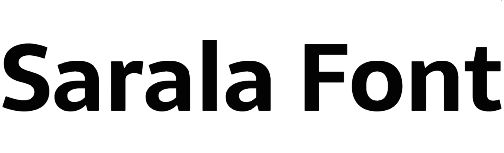 Sarala Font Download