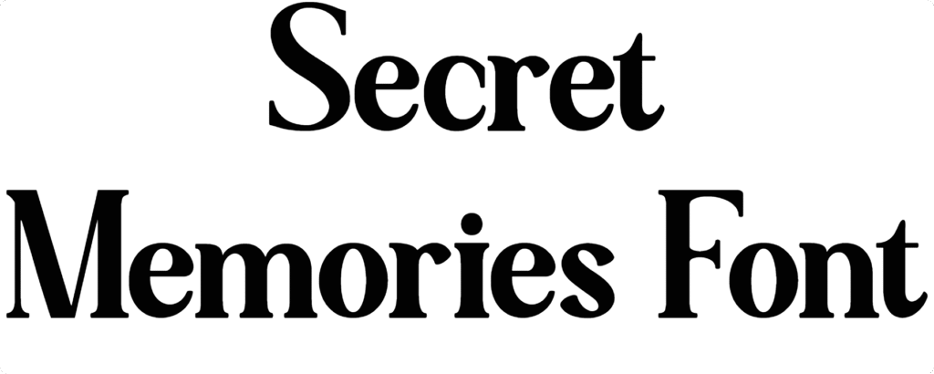 Secret Memories Font Download