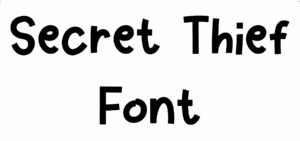 Secret Thief Font Download