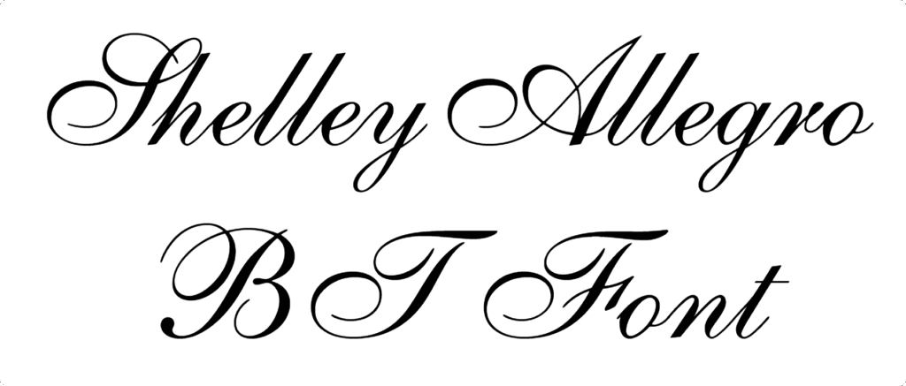 ShelleyAllegro BT Font Download