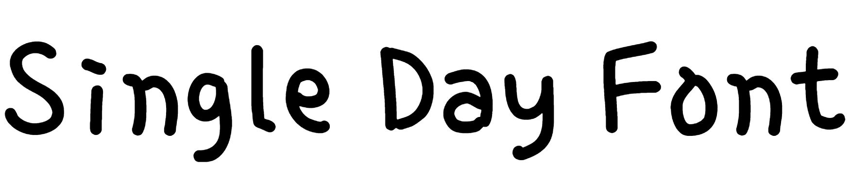 Single Day Font Download