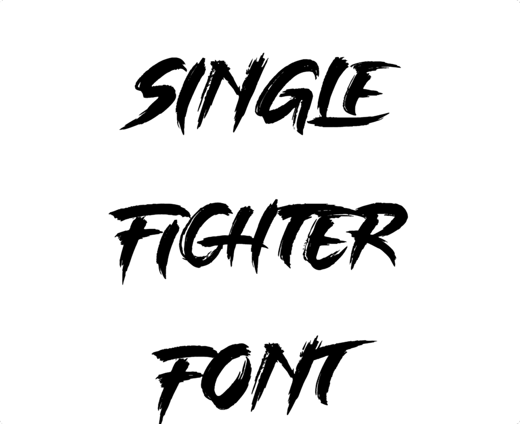 Single Fighter Font Download