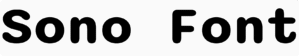 Sono Font Download