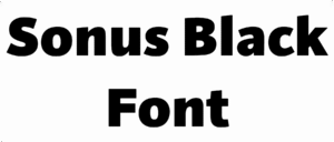 Sonus Black Font Download