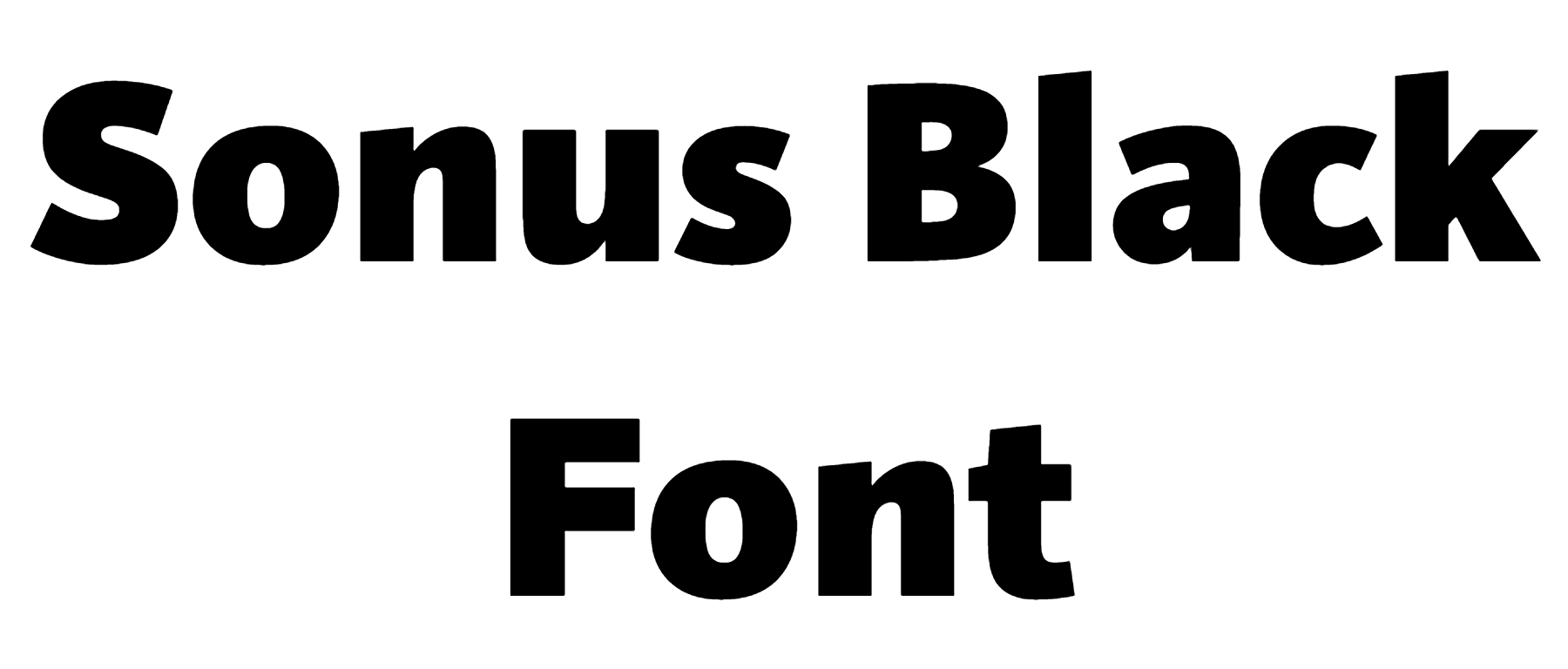 Sonus Black Font Download