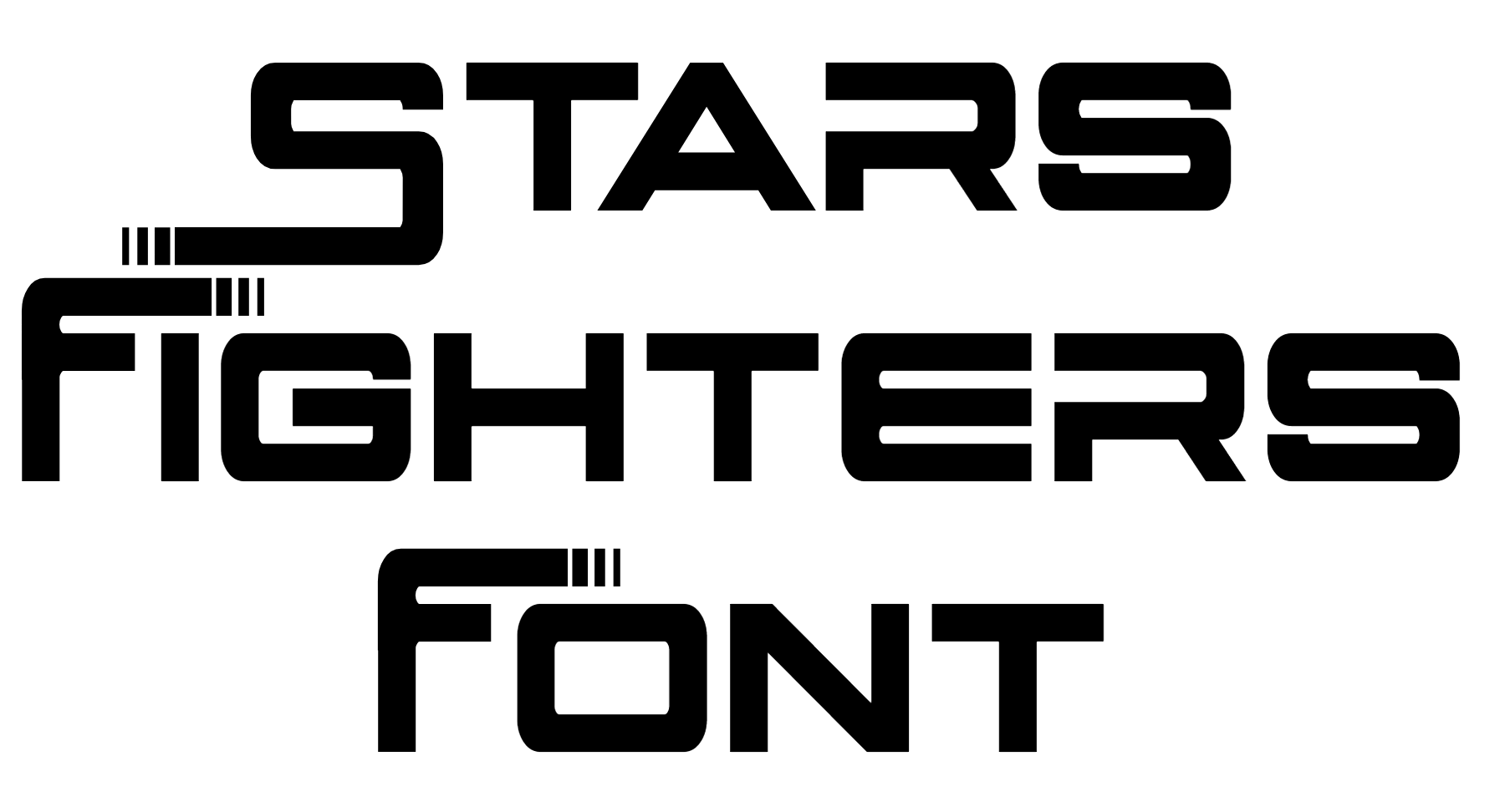 Stars Fighters Font Download