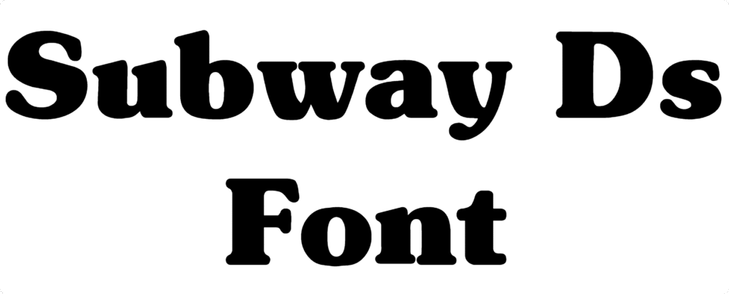Subway Ds Font Download