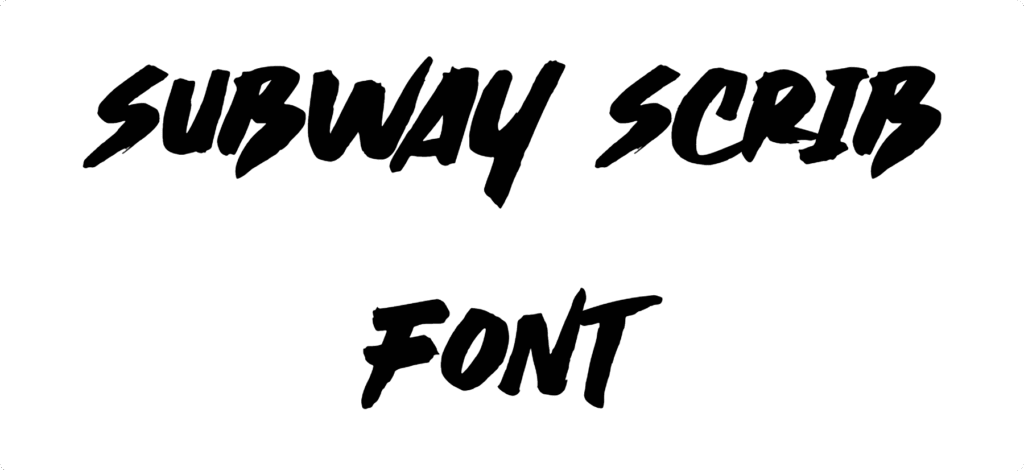 Subway Scrib Font Download