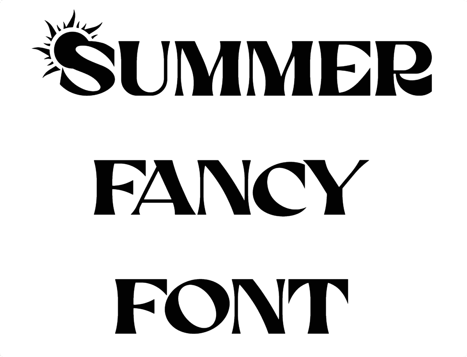 Summer Fancy Font - Dafont Style