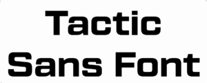 Tactic Sans Font Download