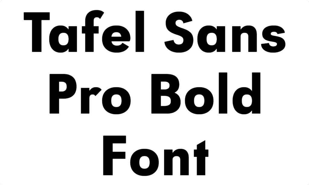 Tafel Sans Pro Bold Font Download