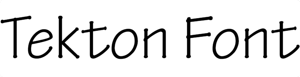 Tekton Font Download