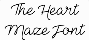 The Heart Maze Font Download