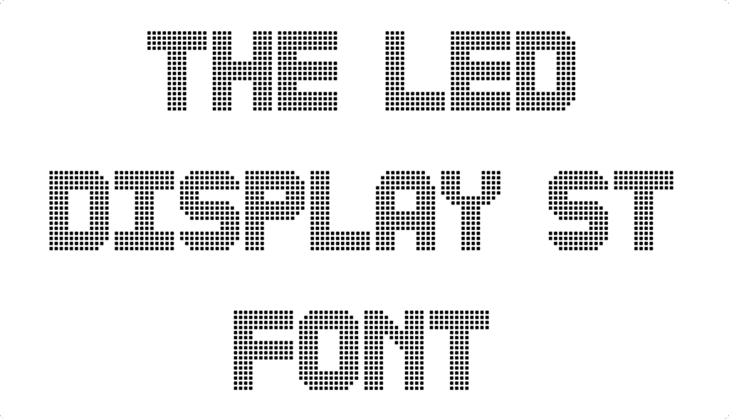 The Led Display St Font Download