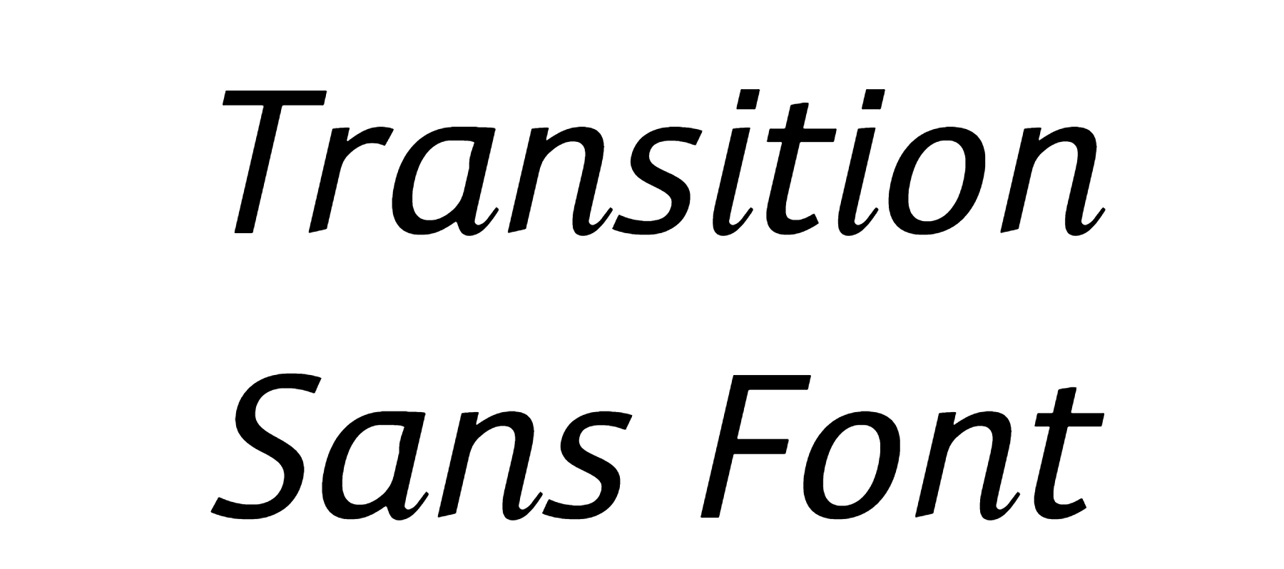 Transition Sans Font Download
