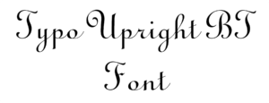 Typo Upright BT Font Download