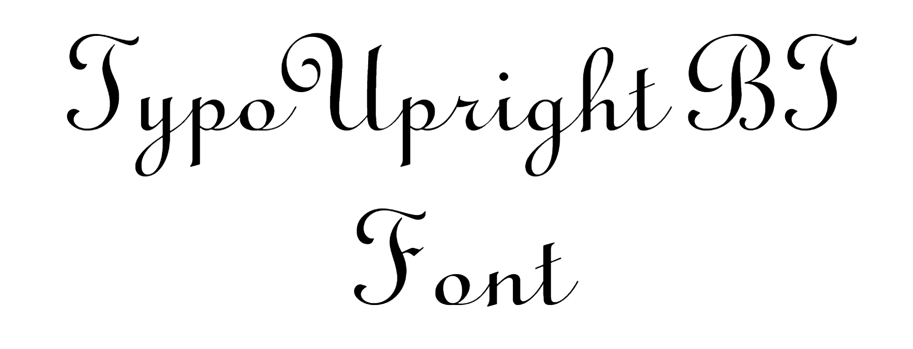 TypoUpright BT Font Download