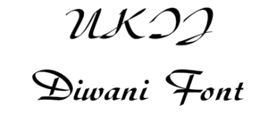 UKIJ Diwani Font Download