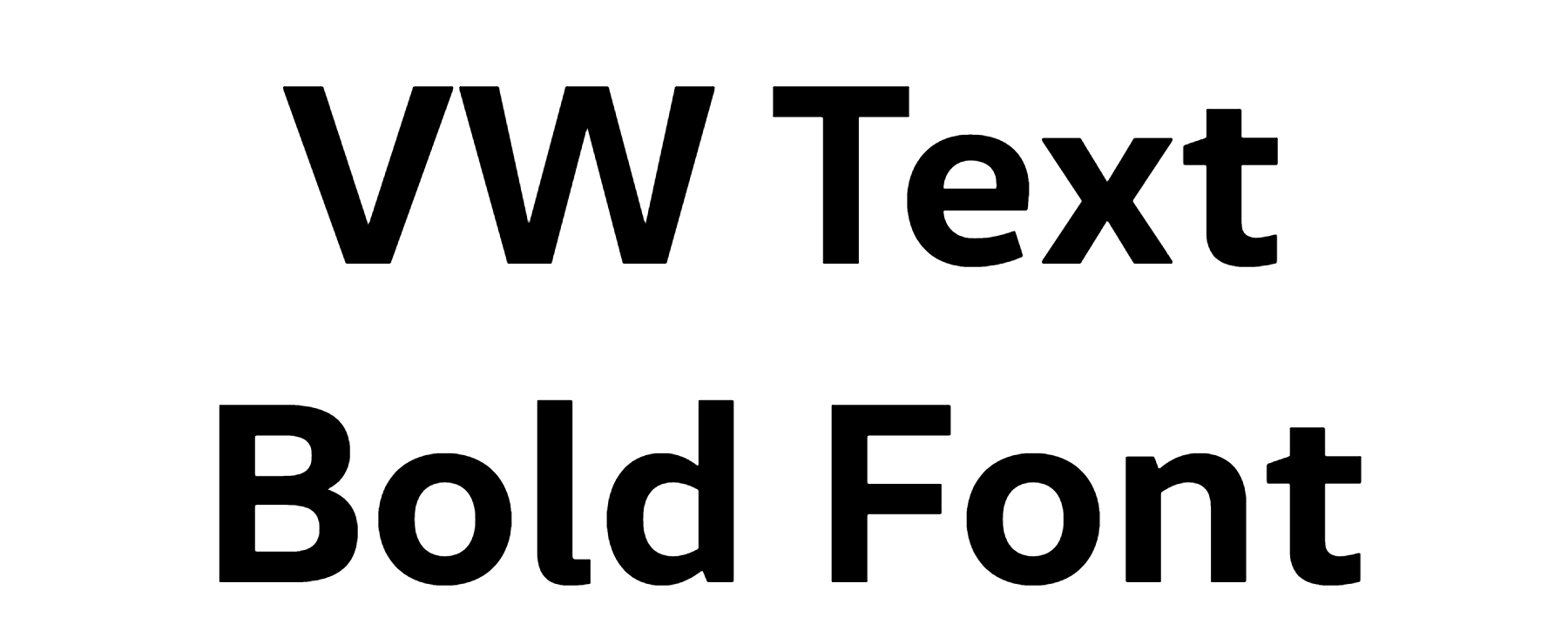 VW Text Bold Font Download