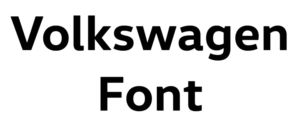 Volkswagen Font Download