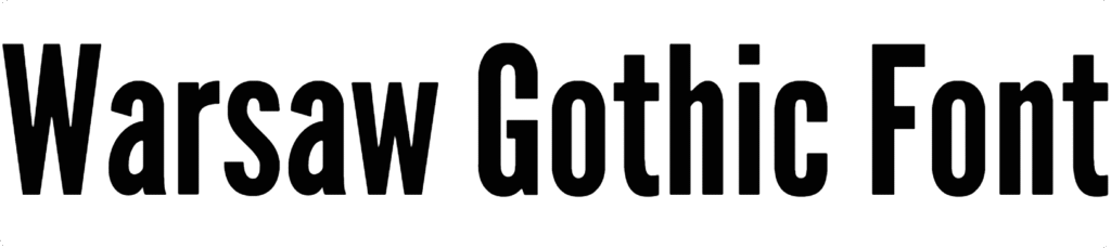 Warsaw Gothic Font Download