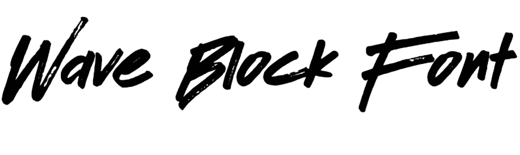 Wave Block Font Download