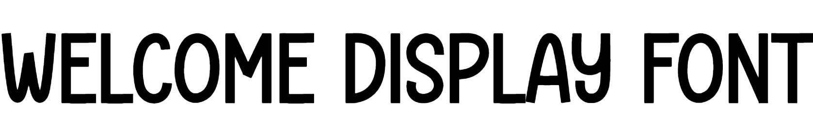 Welcome Display Font Download