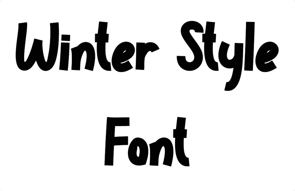Winter Style Font Download