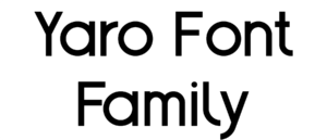 Yaro Font Family Download