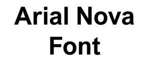 Arial Nova Font Download